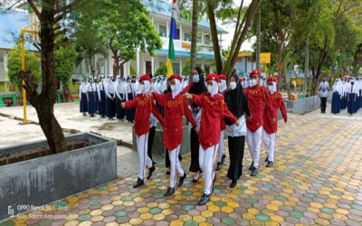 FOTO KEGIATAN EKSKUL PASKIBRA